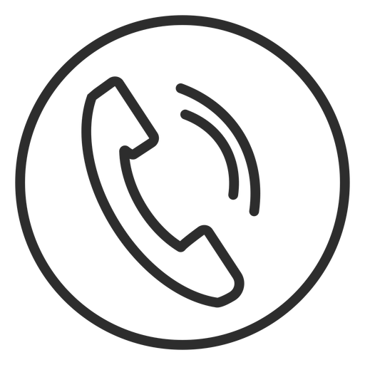 Phone call symbol icon PNG Design