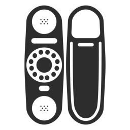 Phone with rotary dial icon Phone with rotary dial icon