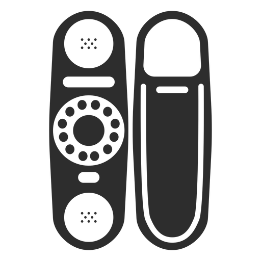 Telefone com ?cone de discagem rotativa Desenho PNG