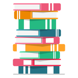 Pile of books vector Transparent PNG