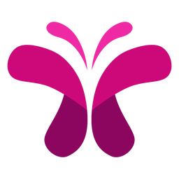 Pink butterfly icon PNG Design