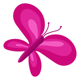Vector de mariposa de jardín rosa