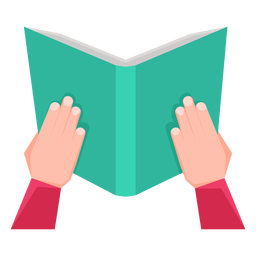Reading a book vector PNG Design