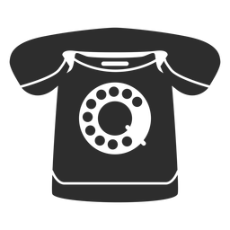 Ícone de telefone rotativo Desenho PNG