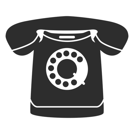 Rotary phone icon PNG Design