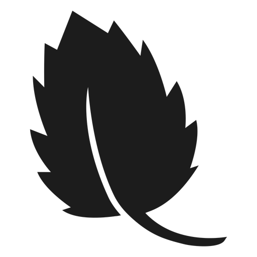 Icono de hoja festoneada Diseño PNG