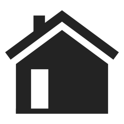 Ícone de casa preto simples Desenho PNG