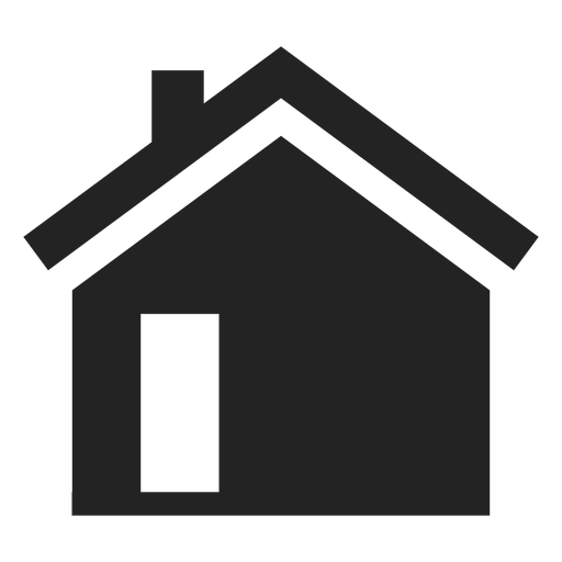 Simple black home icon PNG Design