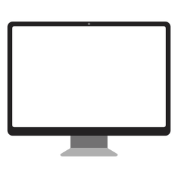 Ícone de tela de computador simples Desenho PNG