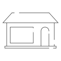 Simple home line icon