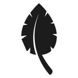 Ícone de folha preta simples Desenho PNG