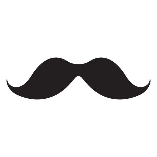 Icono De Bigote Simple Negro Descargar Png Svg Transparente