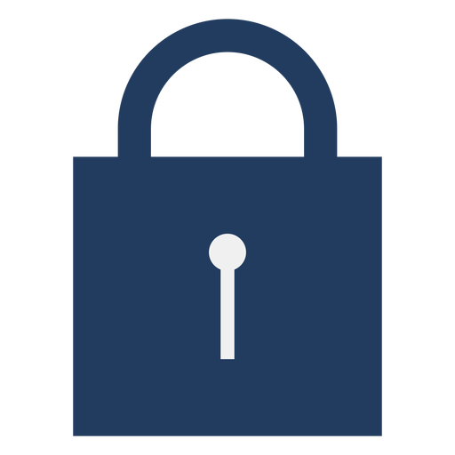 Simple padlock icon lock
