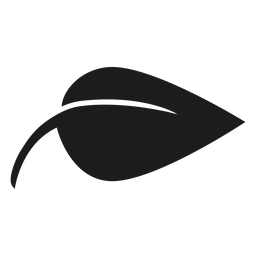 Simple pointed leaf black icon Simple pointed leaf black icon