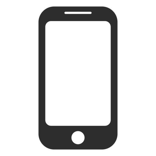 Simple smartphone icon PNG Design