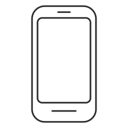 Ícone de telefone simples touchscreen Ícone de telefone simples touchscreen