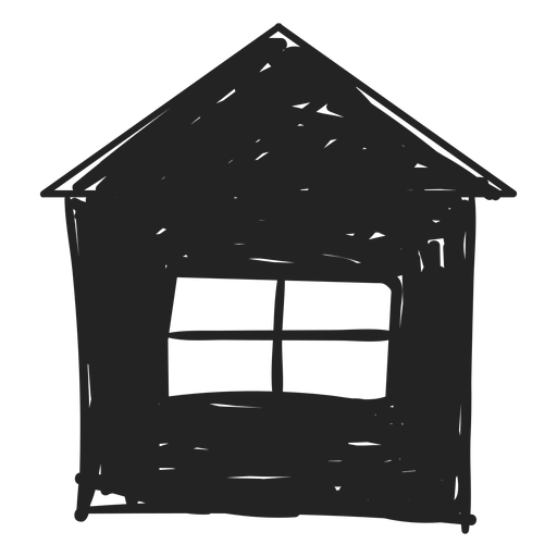 Kleine gezeichnete Ikone der Haushand PNG-Design