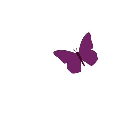 Small purple butterfly icon