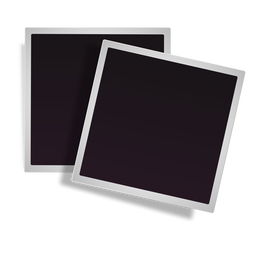 Icono de marcos de fotos apilados Diseño PNG