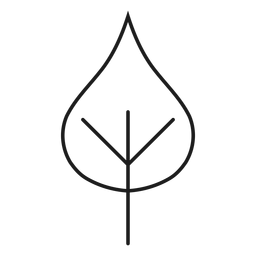 Stem heart shaped leaf icon PNG Design