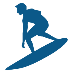 Surfer balanciert an Bord Silhouette PNG-Design