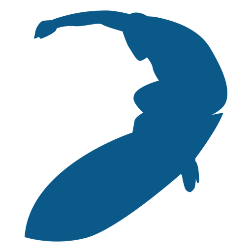 Surfer in action silhouette Transparent PNG Surfer in action silhouette Transparent PNG