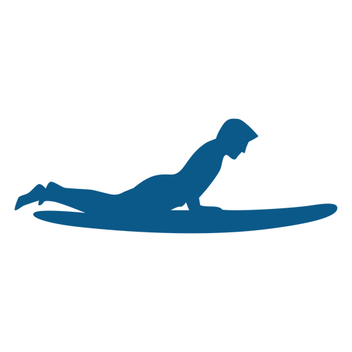 Surfbrett Position Silhouette PNG-Design