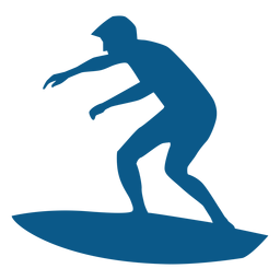 Silueta de hombres surf Diseño PNG