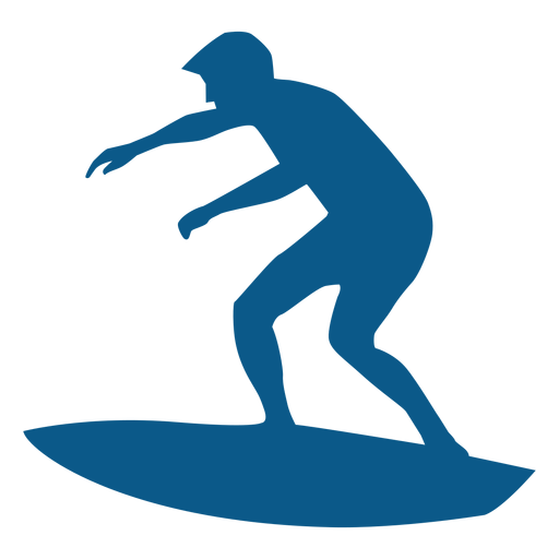 Surfing M?nner Silhouette PNG-Design