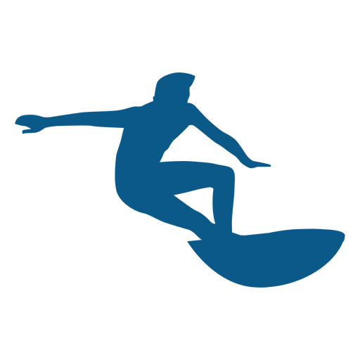 Surfen Haltung Silhouette PNG-Design