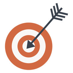 Destino y flecha icono destino Diseño PNG