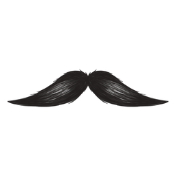 O ícone de pincelada com bigode inglês Transparent PNG