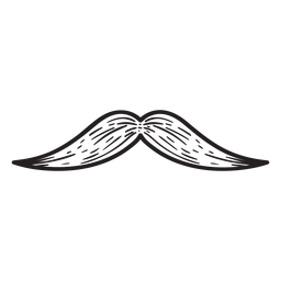 O ícone de bigode inglês desenhado à mão Transparent PNG