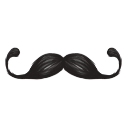 Das Symbol für den Pinselstrich des Lenkerschnurrbartes PNG-Design