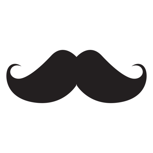 The hungarian moustache silhouette