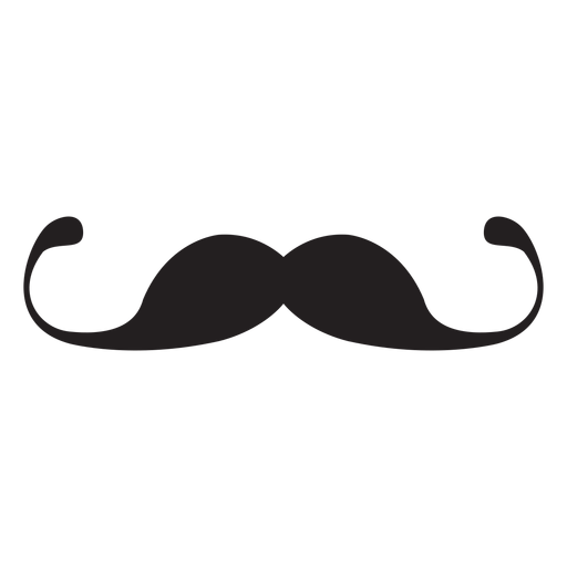 Ícone de bigode fino Desenho PNG