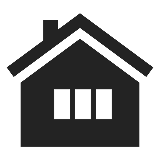 Traditional home black icon