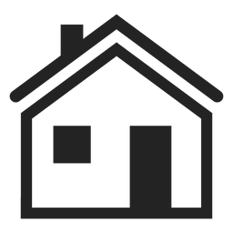 Traditionelle Hausikone PNG-Design