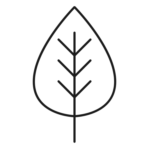 Trifoliate Blattsymbol PNG-Design