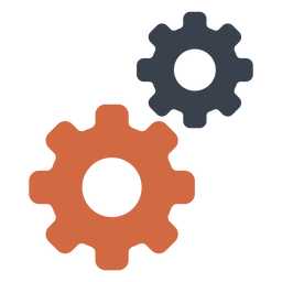 Two gear icon PNG Design Transparent PNG