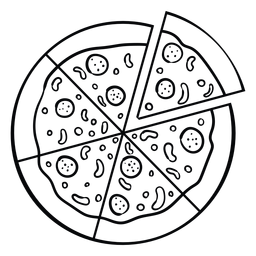 Whole pizza icon