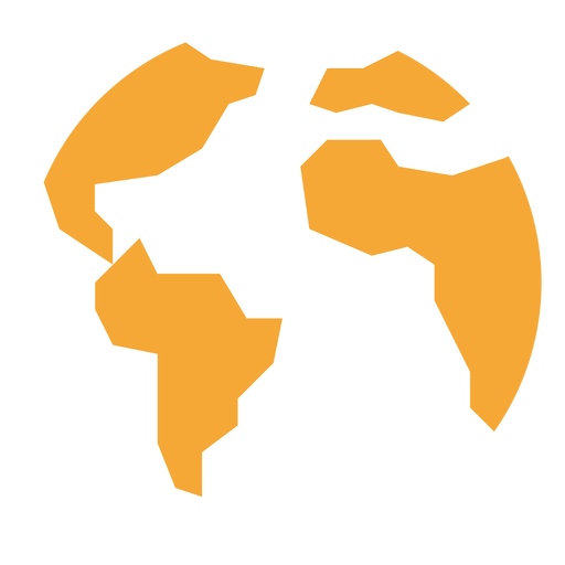 World map icon PNG Design