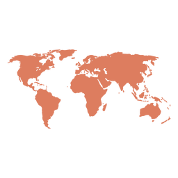 5 Continent World Map Set Vector Download