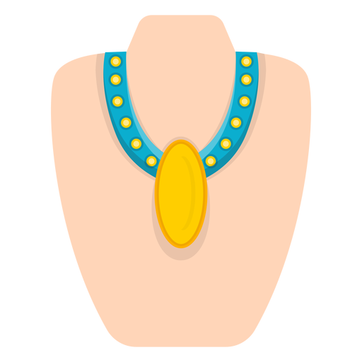 Download Yellow pendant thick necklace vector - Transparent PNG ...