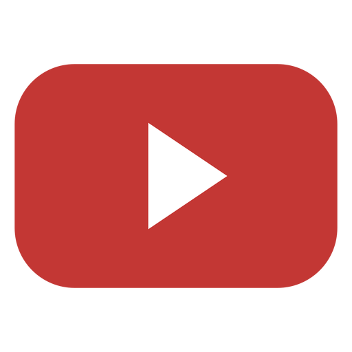 Youtube play button logo PNG Design
