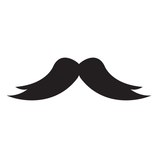 Ícone de bigode comprido e espesso Desenho PNG