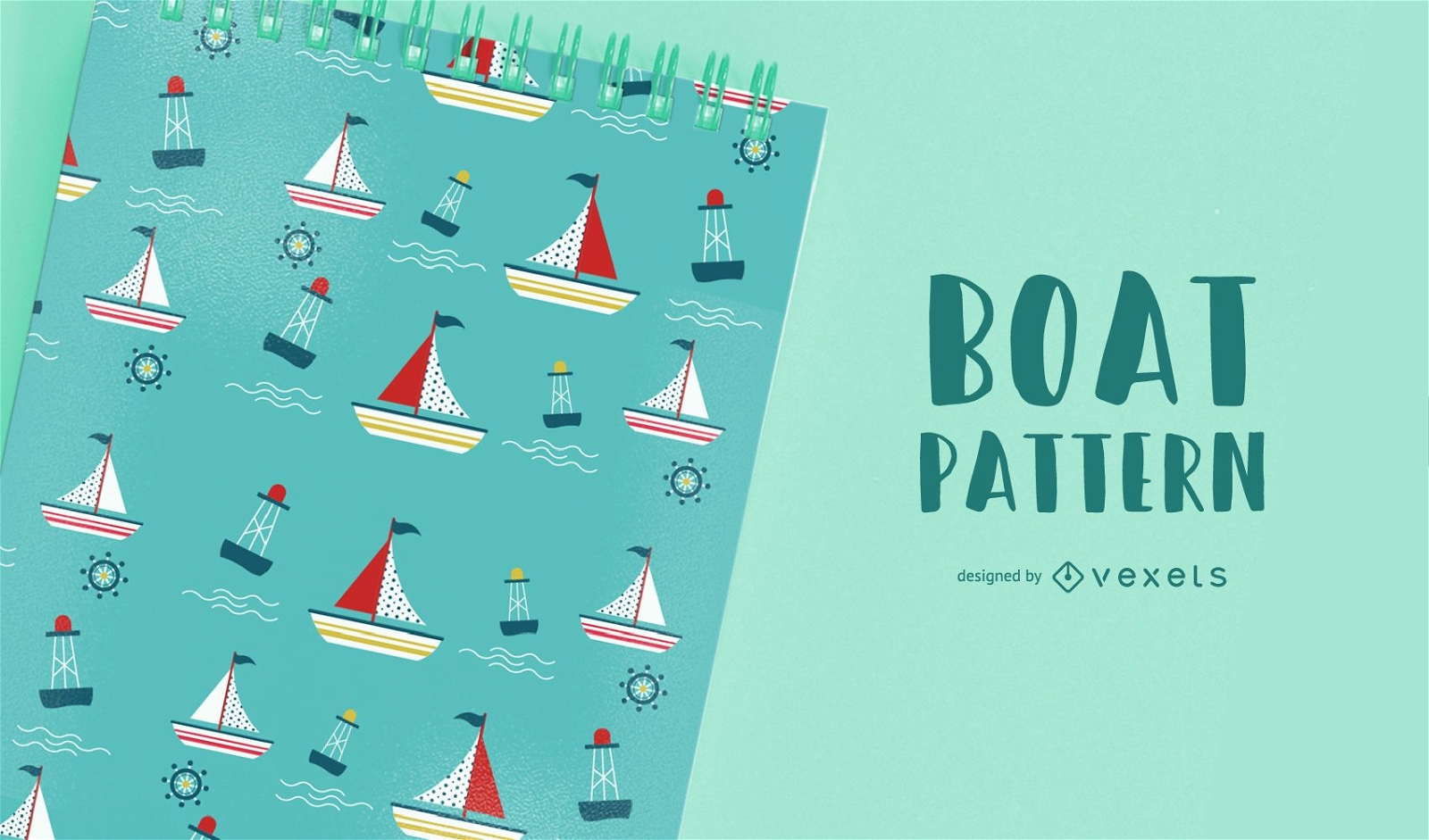 Seamless Boat Pattern Design