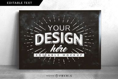 Chalkboard Design Mock-up Chalkboard Design Mock-up