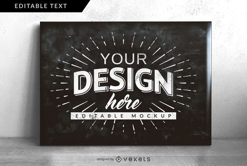 Chalkboard Design Mock-up Chalkboard Design Mock-up