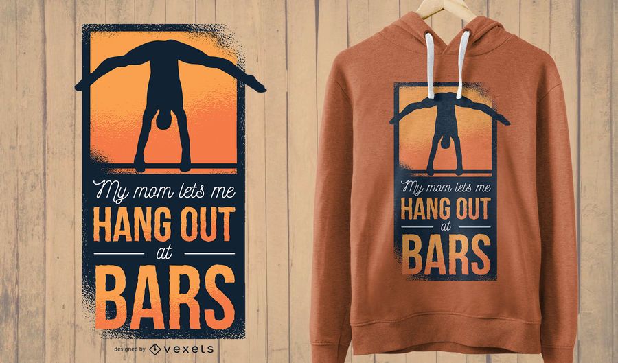Gymnast Mom T-Shirt Design Gymnast Mom T-Shirt Design